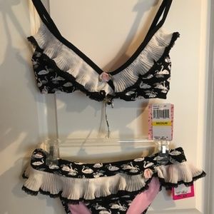 Betsey Johnson Swimsuit Top & Bottoms